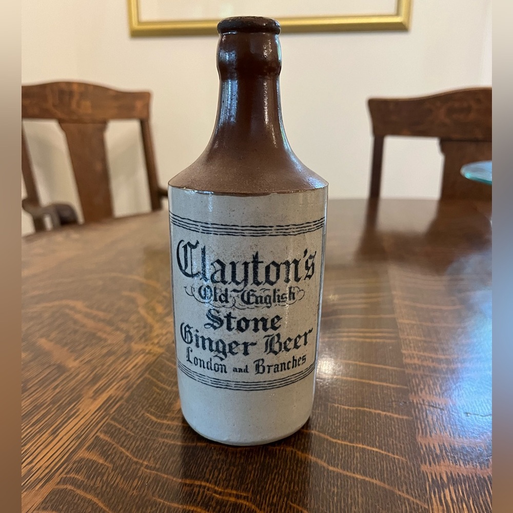 Clayton’s Old English Stone Ginger Beer Vintage Bottle